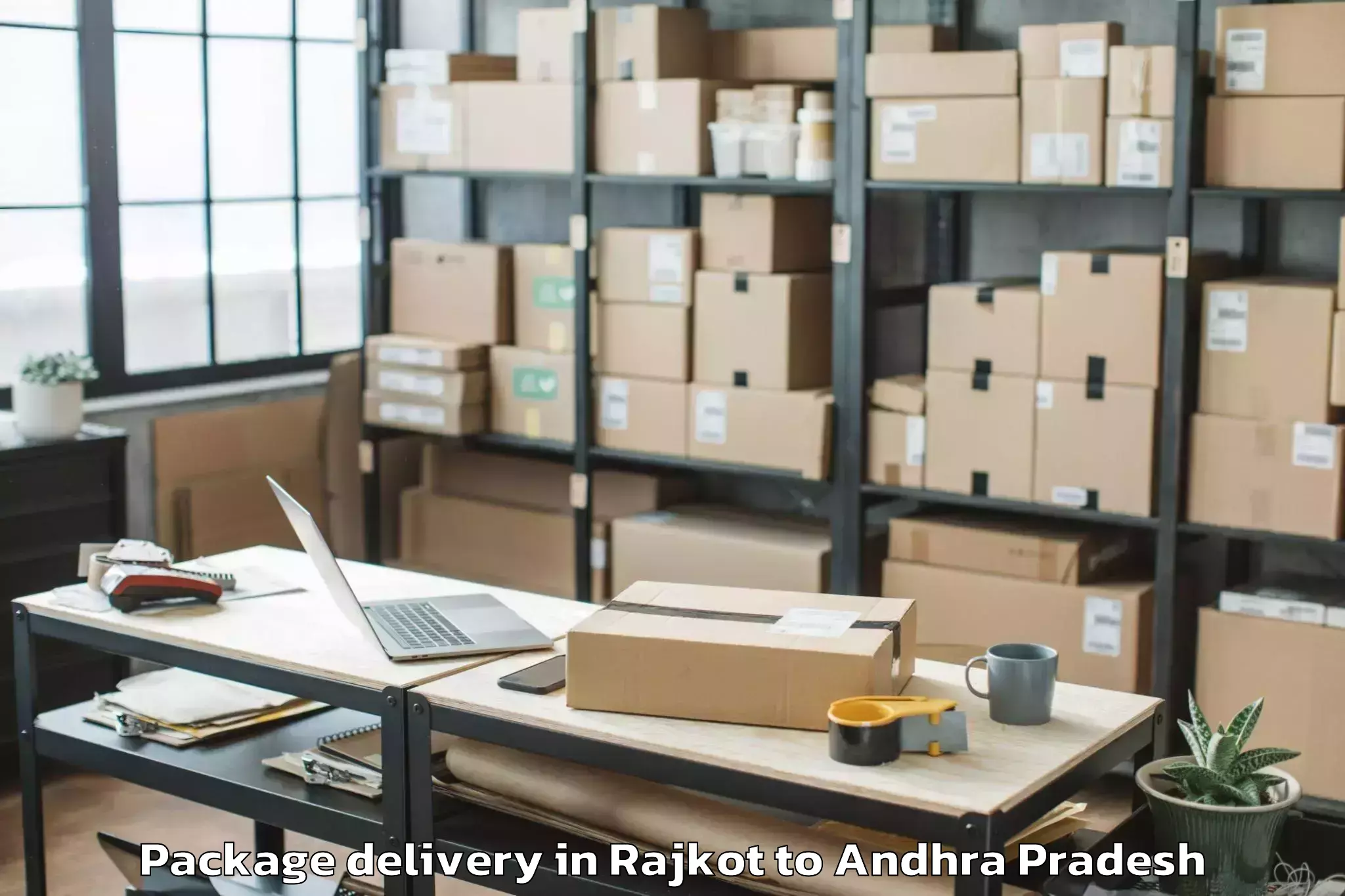 Hassle-Free Rajkot to Vemuru Package Delivery